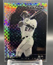Mike Trout 2022 Panini Chronicles Titan Building Blocks baseball card #20 Angels