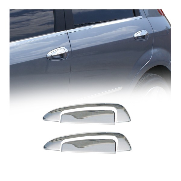 Chrom TüRgriff Blende FüR Fiat Grande Punto 2005-2009 2TüR Edelstahl 4Tlg-image