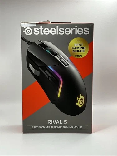 SteelSeries Rival 5 Optical Gaming Mouse - Matte Black