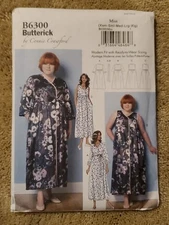 Butterick B6300 Size 3-14 Robe, Belt & Negligee Connie Crawford Factory Fold 