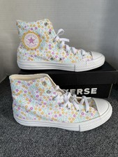 Converse Chuck Taylor All Star Hi Floral Junior Girls Size 3.5 666875F