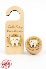 Generic Tooth Fairy Box Door Hanger Wooden Gift