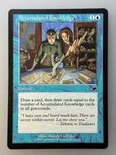 MTG Accumulated Knowledge Nemesis NMS C 26 NM Magic