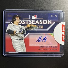 2023 Topps Series 1 - Postseason Performance Autographs Anthony Rizzo #PPA-AR...