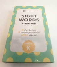 Think Tank Scholar Flash Cards Sight Words Kindergarten 100 Words/Games