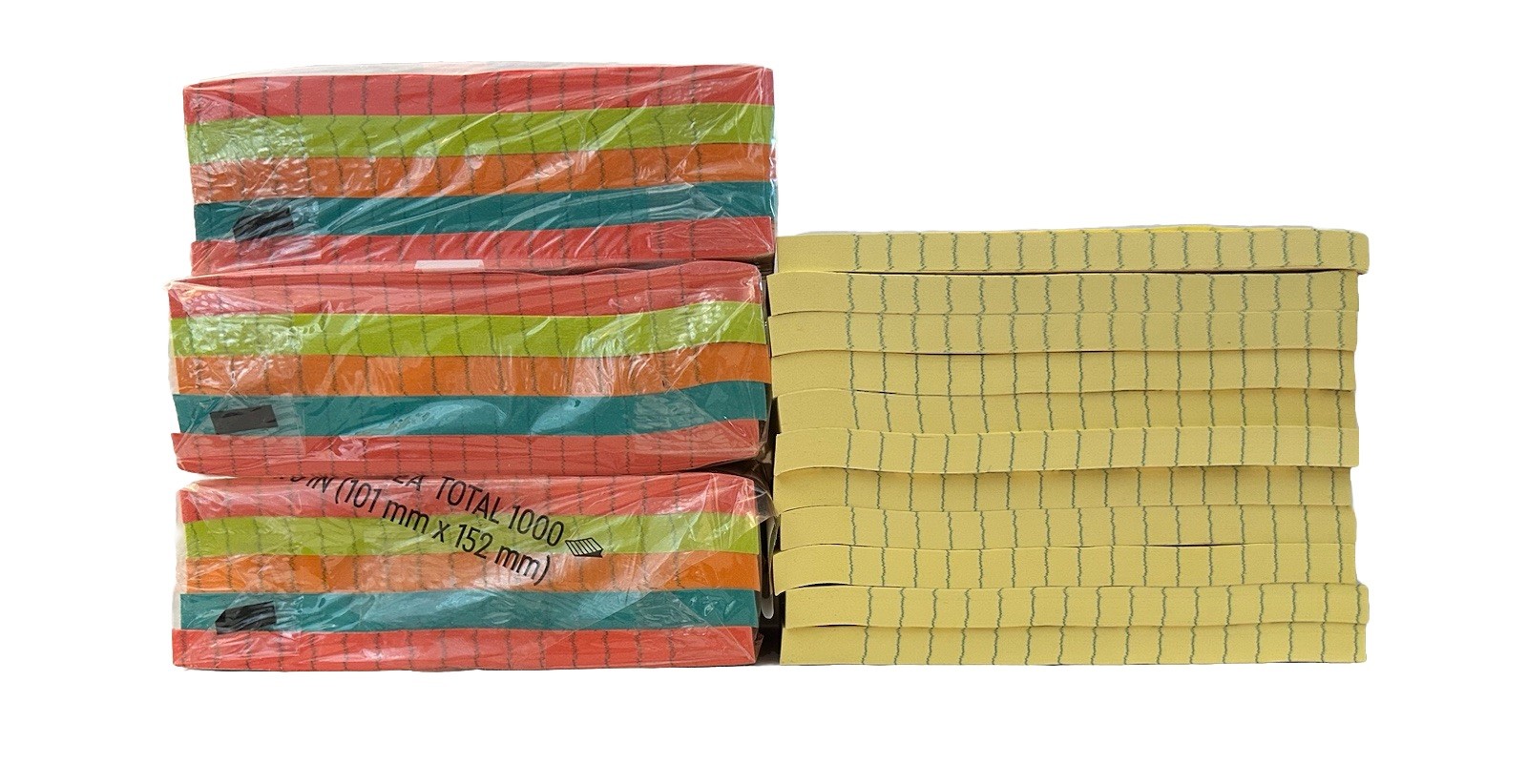 3M Post-It Sticky Notes Lined 100 Sheets, 4”x 6”, 26 pack Bundle OB-image