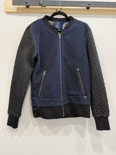 Scotch and Soda Men's Blue Zip-Up Jacket Size Medium