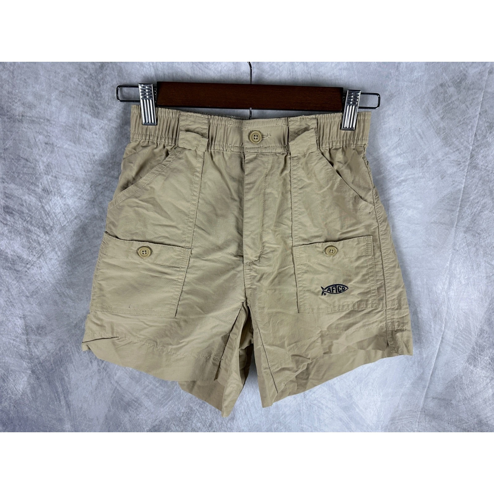 AFTCO Mens Tan Fishing Shorts Khaki Nylon Elastic Waist Cargo Size 26 10/12yrs
Opens in a new window
