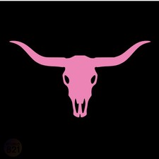 Longhorn Skull Vinyl Decal Sticker - Die Cut Western Country Texas Skull Design Longhorn Skull Vinyl Decal Sticker - Die Cut Western Country Texas Skull Design