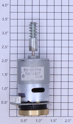 Acme RS-385PH 12.0 Volt DC Motor with Worm Gear and Flywheel