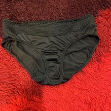 Vtg Y2K Silky Nylon Secret Hug Panties Warner s Black Large