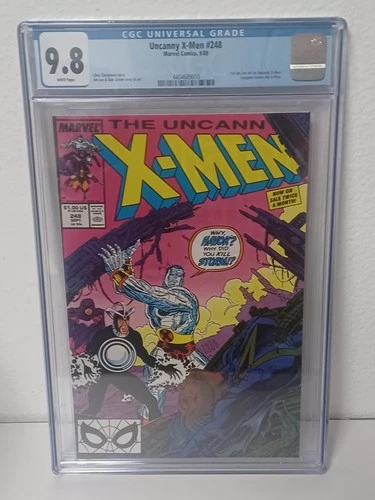 UNCANNY X-MEN #248 (Marvel Comics, 1989) CGC Graded 9.8  ~JIM LEE ~WHITE Pages