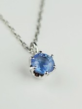 PT850/900 Sapphire Necklace Pendant, Approx. 40cm