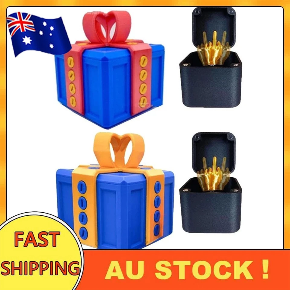 Middle Finger in A Gift Box with Screws The Annoying Present Prank with Friends - image 2 of 4
