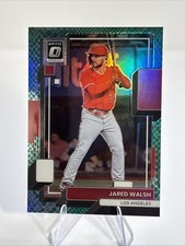 2022 Donruss Optic #150 Jared Walsh Green Dragon Prizm /99 Angels Card