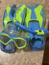 US Divers Fins/Flippers Sz XL 9-13 Adjustable Snorkle Scuba Snorkeling Diving