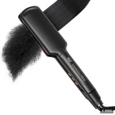 Straighteners 2 Inch Wide Titanium 1 VANESSA PRO Flat Iron Easy One Pass Styling
