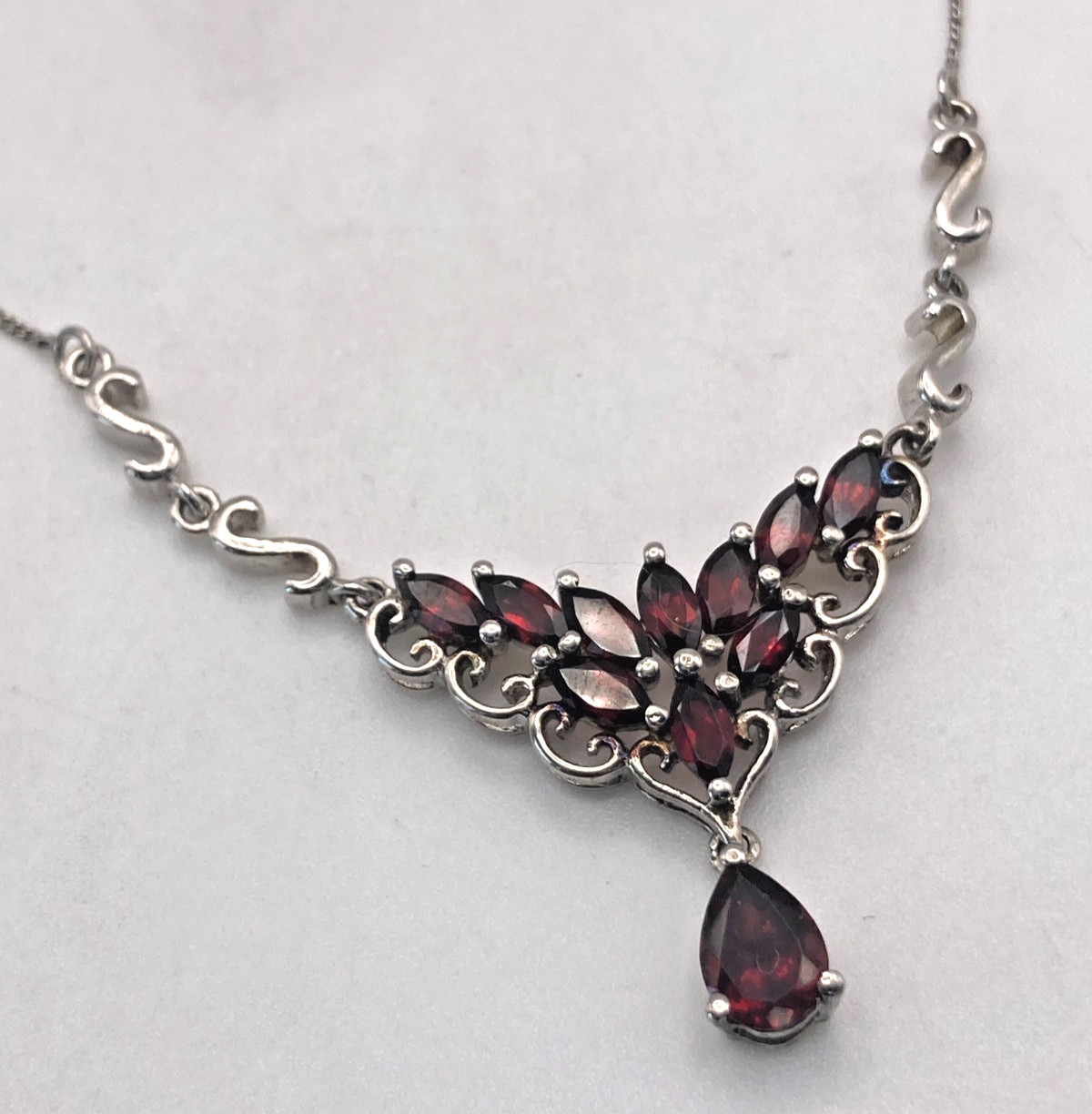 Sterling Silver STS Chuck Clemency Multiple Garne… - image 2