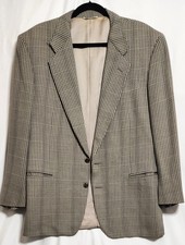 Canali Mens Houndstooth 100 Wool Blazer Sport Coat Blazer Men  s 40R EU 50R 