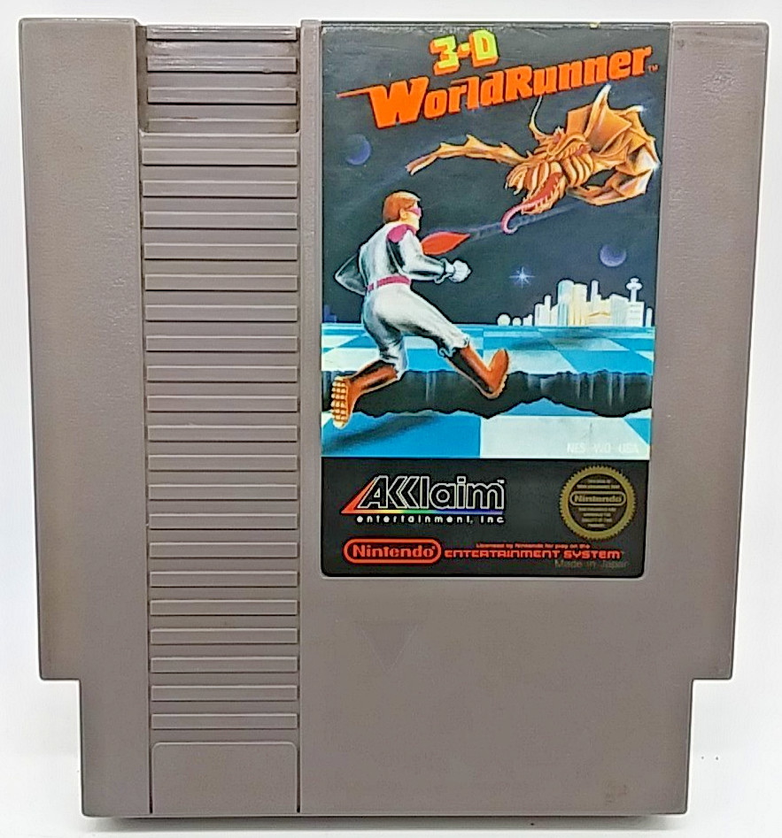 3D WorldRunner 5 Screw Nintendo Entertainment System NES  Authentic 1987 Akklaim