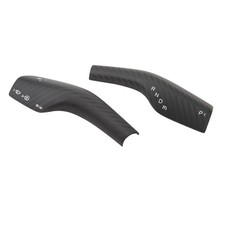 (3k Twill Matte) 2pcs Lenkradrad -Zahnradabdeckung Real Carbon Faser