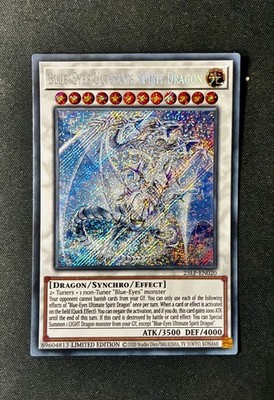 YuGiOh Blue-Eyes Ultimate Spirit Dragon - Holographic Limited Edition | eBay
