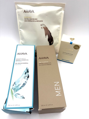 AHAVA Dead Sea Mud Soap Shower Gel Mask Lot 4