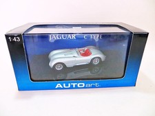 AUTOART 53502 'JAGUAR C-TYPE' SILVER 1:43. VINTAGE. MIB/BOXED