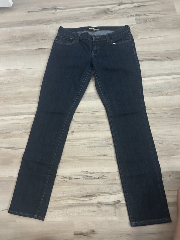 WOMENS OLD NAVY DIVA DARK BLUE SKINNY BLUE JEANS SIZE 10 STRETCH