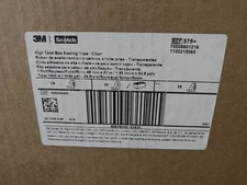 QTY 36 ROLLS - 3M 375 Carton Sealing Package Shipping Cardboard  2" x 55yd Tape