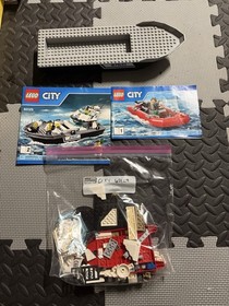 LEGO CITY 60129 Police Patrol Boat (99% Complete) (With Instructions)