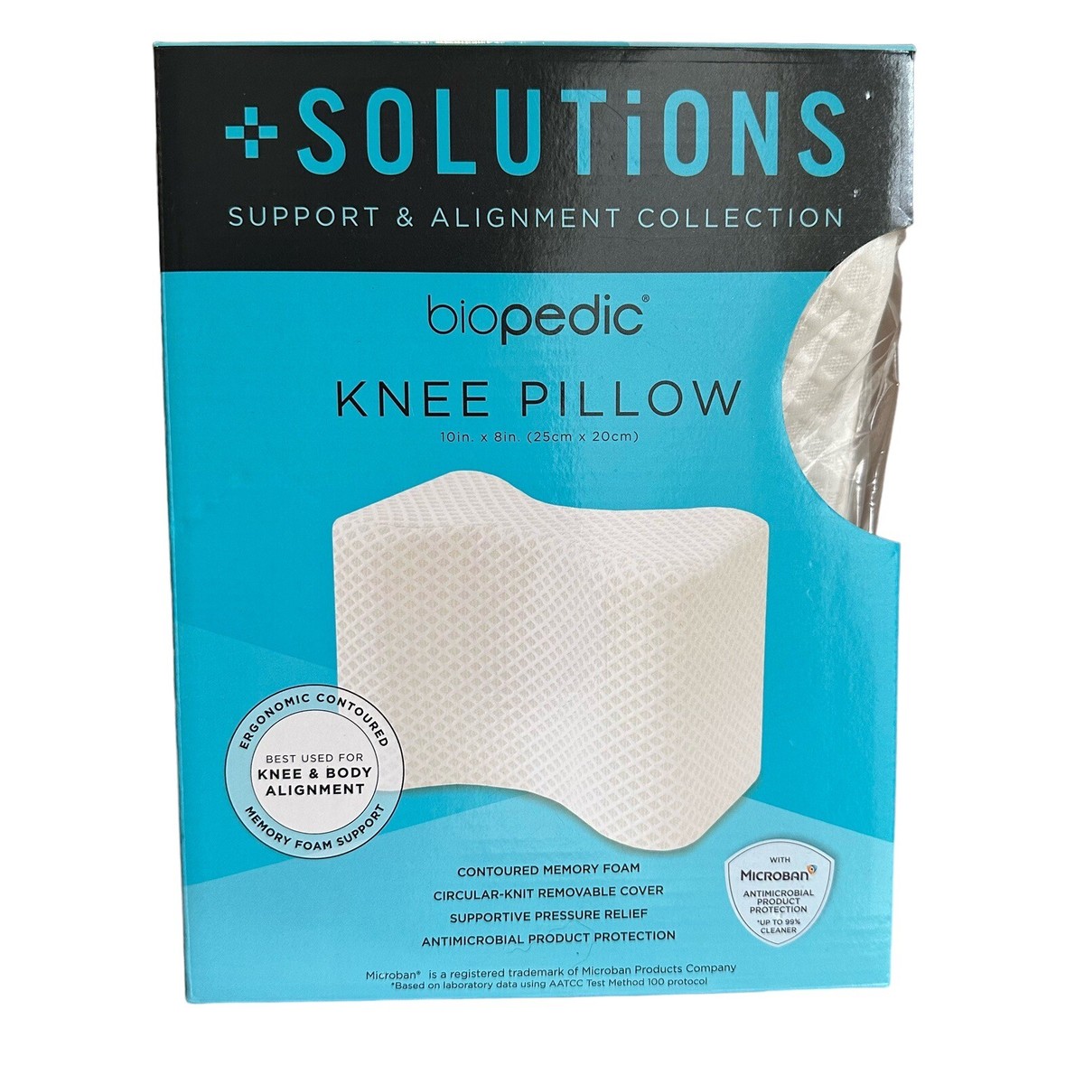ボッコムBoccom ニーバ Neeba MG-BONE？ 未使用美品 NEW Biopedic Contoured Memory Foam Knee Pillow For Body Alignment