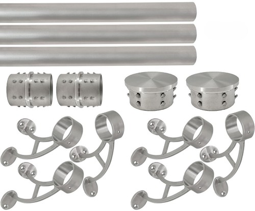 Sprossenwandhalterung Fußschiene Halterung Kit - 2"OD Edelstahlrohr - Bild 23 von 40