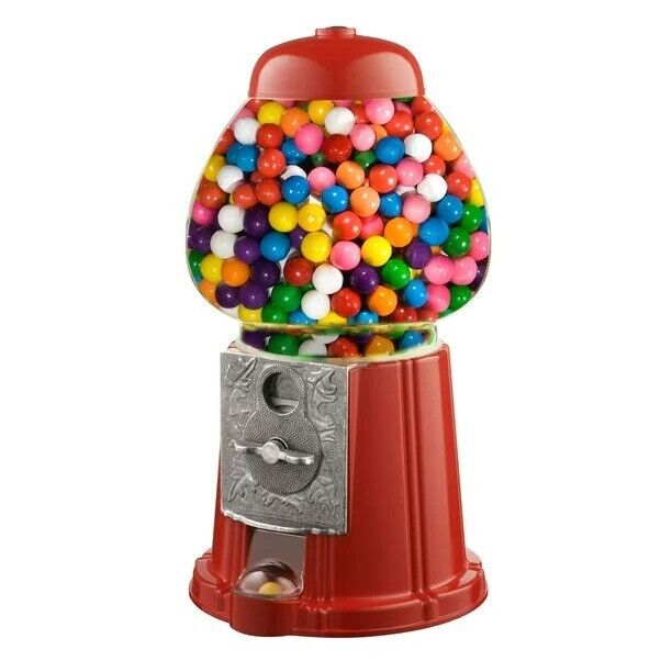 15" Candy Gumball Machine Bank Old Fashion Metal Glass Ball Bubblegum for Party 15" Candy Gumball Machine Bank Old Fashion Metal Glass Ball Bubblegum for Party