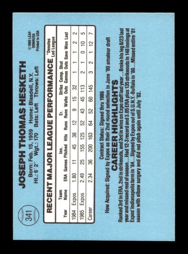 1986 Donruss 222-441 EX-MT/NM Pick From List All PICTURED cc2 - Picture 241 of 441