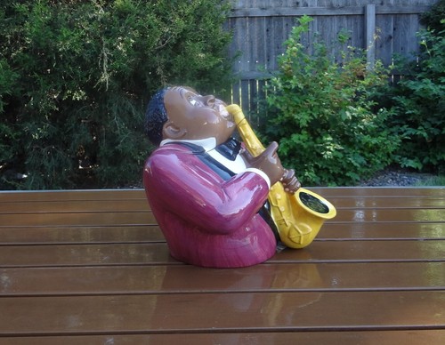 COOKIE JAR * Jazz Player, 1996 Clay Art Hand Painted - Picture 3 of 6