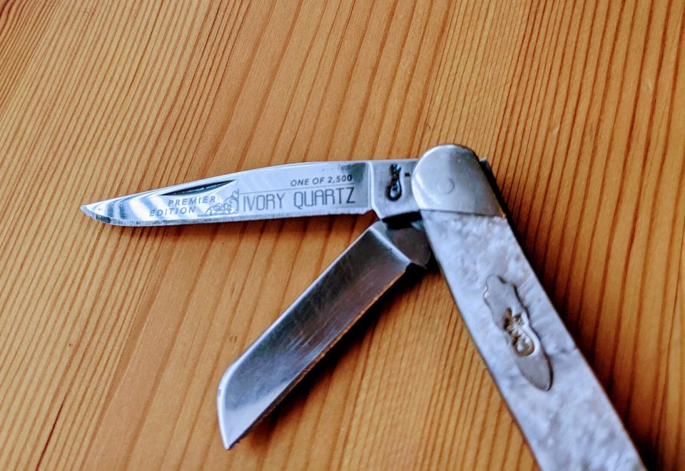 Case 9318 Medium Stockman Ivory Quartz 1 of Only 2500 Made! Slant Bolster Series - Image 2 of 4