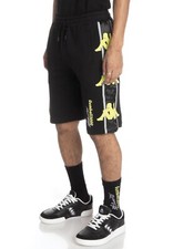 NWT! Kappa Gumball 3000 Men’s XL Summer Jersey Shorts Black & Lime Green