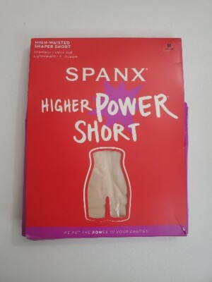 Spanx Higher Power Shaping Short - Soft Nude, Size M