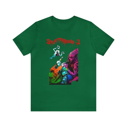 Splatterhouse 2 Sega Genesis Cyberpunk Style Unisex Short Sleeve T-Shirt - Picture 10 of 17