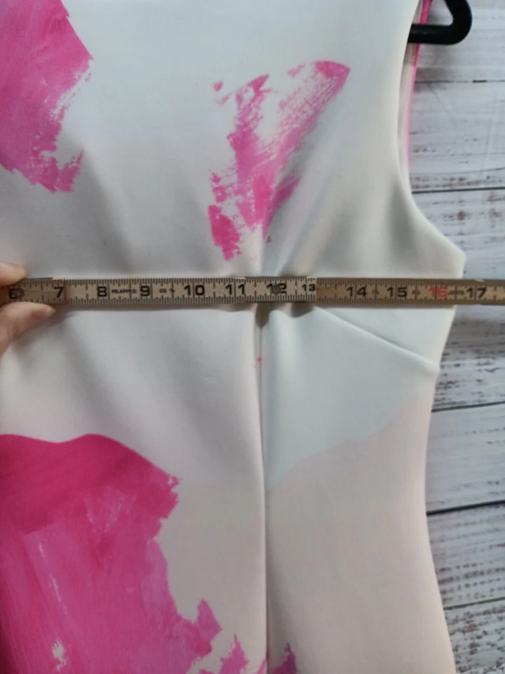 Antonio Melani Neoprene Sleeveless Sheath Dress Women’s 6 Sleeveless Pink  - Image 3 of 4