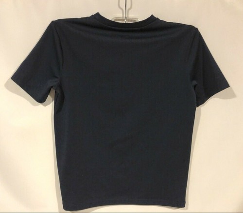 Gap Kids Boys size M{8} Polyester T-shirt Navy Blue Crew Short Sleeve Active Top - Picture 2 of 12