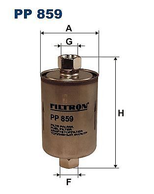 Kraftstofffilter Kraftstoff Filter Filtron für Opel Chevrolet Rover 85-16 Pp859 - Afbeelding 1 van 3