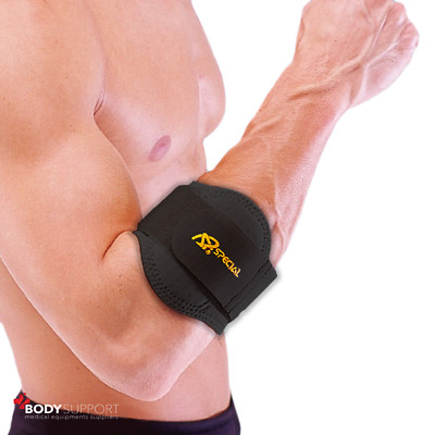 Tennis Ellenbogenschmerzen verstellbar Stützgurt Bandage Silikon Pad Golfer Gym