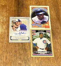 Dusty Baker Braves Signed /300- Cubs Gold Border /2006- Panini (3) Card Lot!