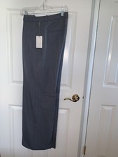 A New Day Grey Women  s Trousers-Size 12-Polyester Blend