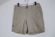 Eddie Bauer 8 Beige Mercer Fit Cotton Stretch Cargo Shorts