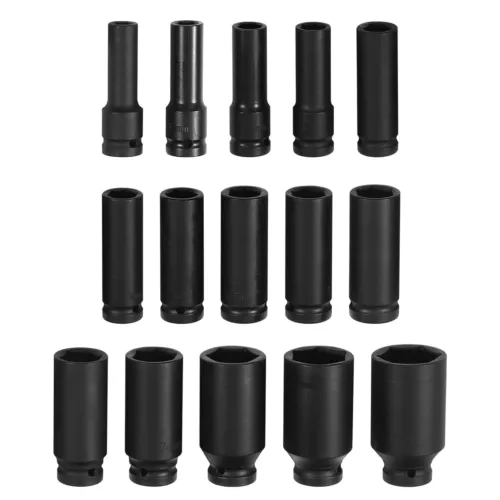 35pcs 1/2" Inch Deep Impact Socket Set Drive 6 Point Metric Garage Tool 8 - 32mm - Picture 7 of 11