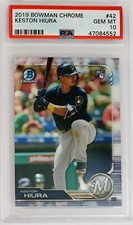 2019 Bowman Chrome Keston Hiura RC Rookie Card #42 PSA 10 x2 Available