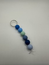 Hand Crafted Beaded Keychain - Silicone